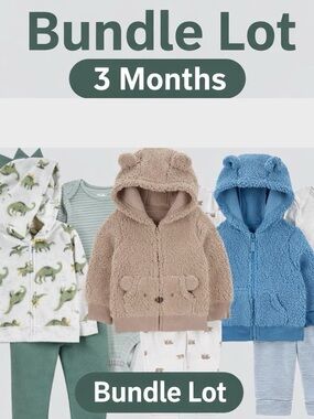 Carter’s Baby Boy 3M Bundle – 3pc Outfit sets-